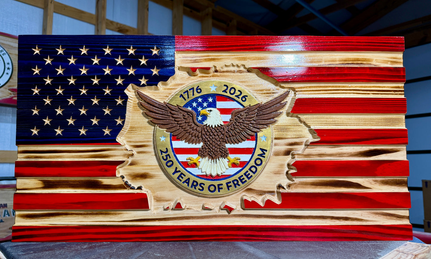 250th Anniversary Tattered American Flag - Special Edition